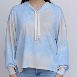 FOUND|NWT Dreamer High Low Hoodie Milky Cloud Die